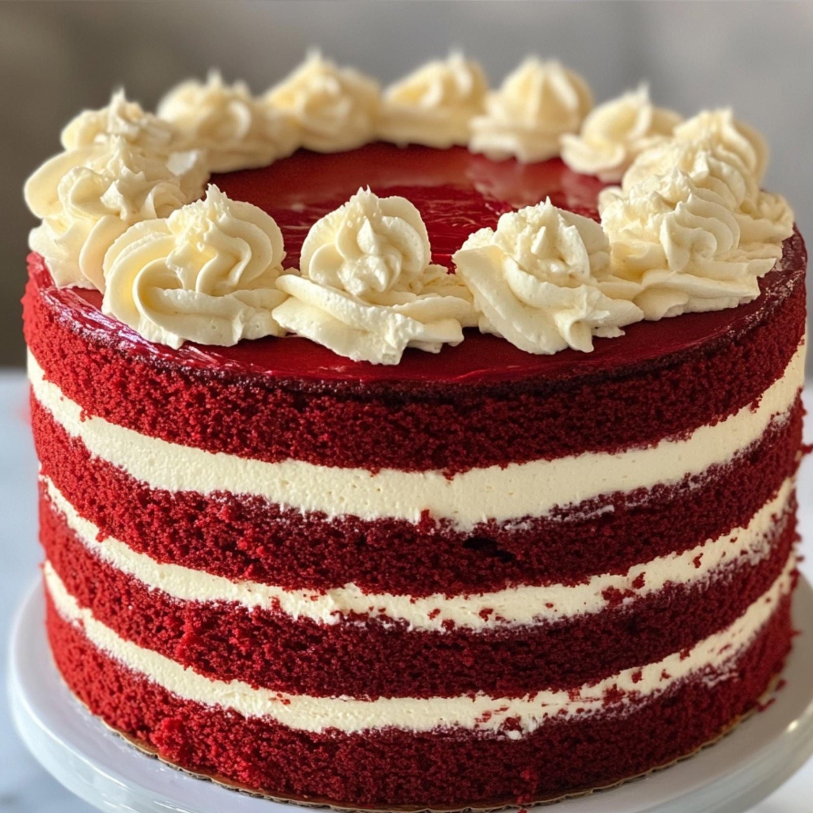 e2f2357e5fa6e4979547311459c45a05 Red Velvet Cake (10 Slices) - Image 1